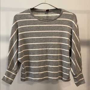 POOF! | Striped 3/4 Crop | Size Girls Large (14)